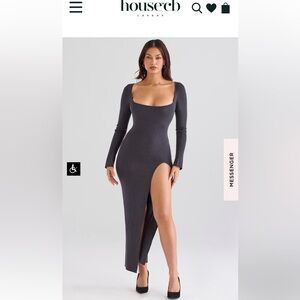 NWT House of CB Tolani dress charcoal color size S